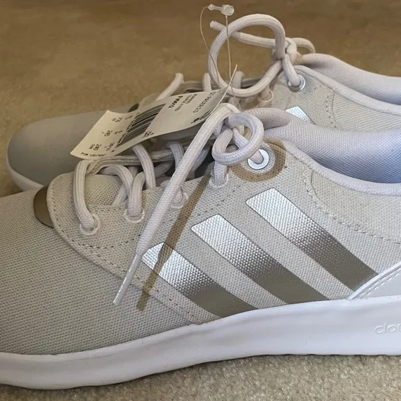 NWT Adidas White QT Racer 2.0 Cloudfoam Super-Size 7.5 - Picture 5 of 7